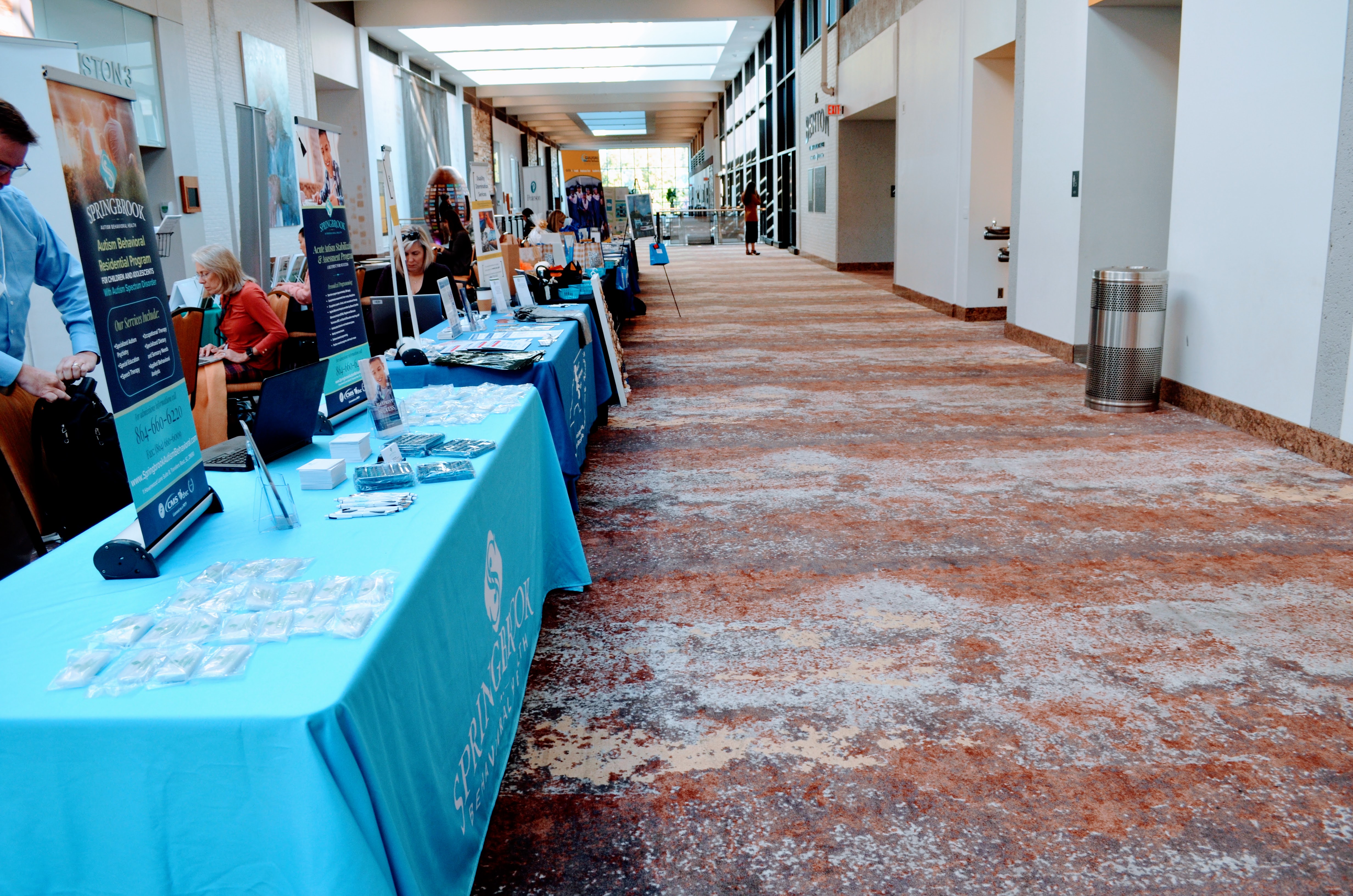 exhibitor tables